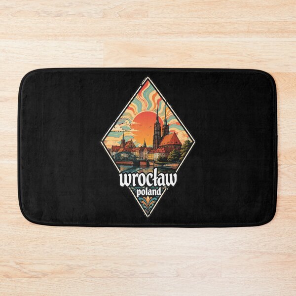 Item preview, Wroclaw City Poland Travel Trippy Vintage designed and sold by TomFrontierArt.