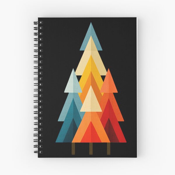 Item preview, Geometric Mid Century Modern Triangle Trees designed and sold by colorful-white.