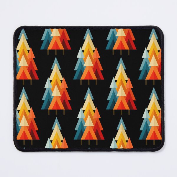 Item preview, Geometric Mid Century Modern Triangle Trees designed and sold by colorful-white.