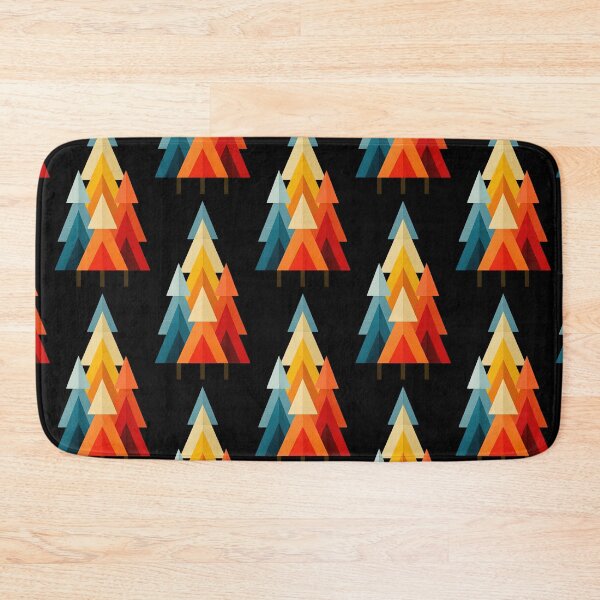 Item preview, Geometric Mid Century Modern Triangle Trees designed and sold by colorful-white.