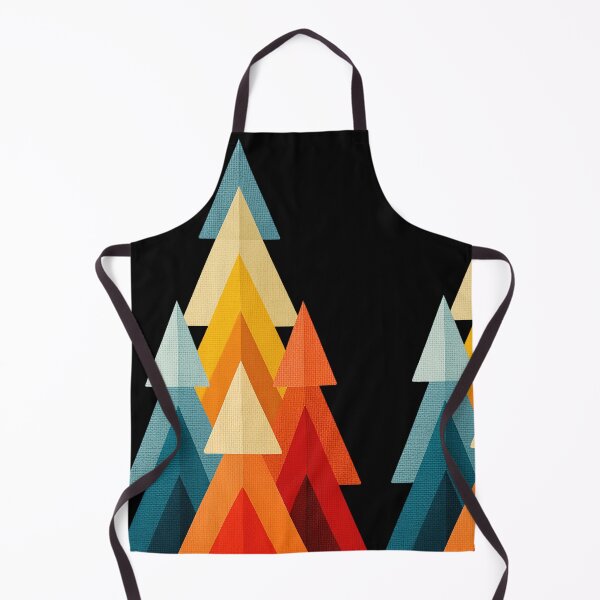 Item preview, Geometric Mid Century Modern Triangle Trees designed and sold by colorful-white.