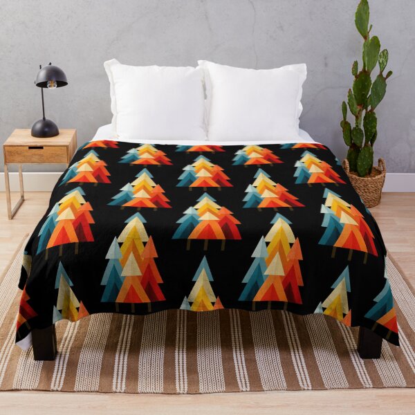 Item preview, Geometric Mid Century Modern Triangle Trees designed and sold by colorful-white.