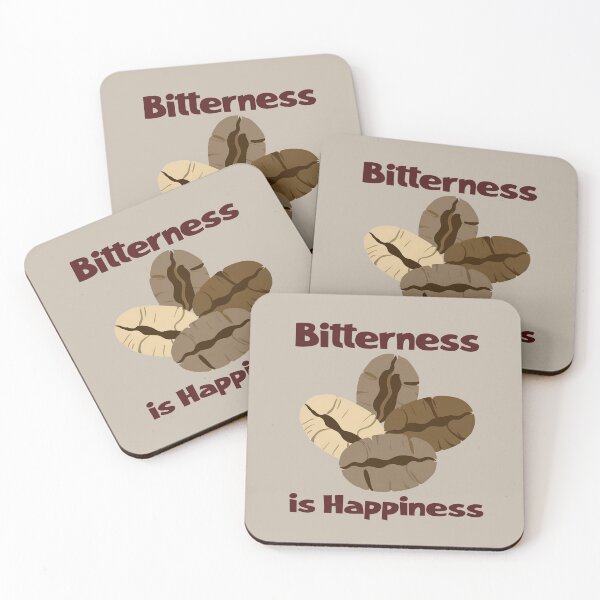 Item preview, coffee beans. Bitterness is happiness. Bitter espresso coffee designed and sold by hitNmiss.