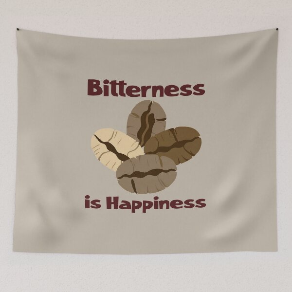Item preview, coffee beans. Bitterness is happiness. Bitter espresso coffee designed and sold by hitNmiss.
