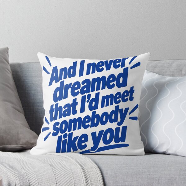 Item preview, And I Never Dreamed – Romantic Retro Typography blue  designed and sold by Strongermind.