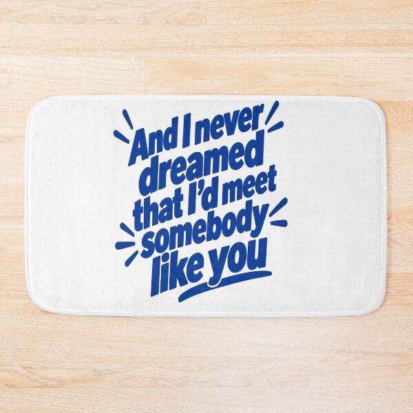 Item preview, And I Never Dreamed – Romantic Retro Typography blue  designed and sold by Strongermind.