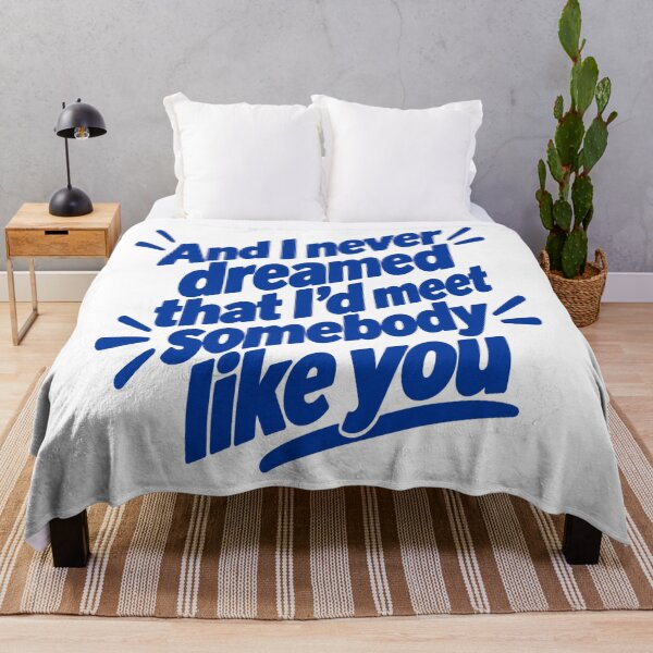 Item preview, And I Never Dreamed – Romantic Retro Typography blue designed and sold by Strongermind.
