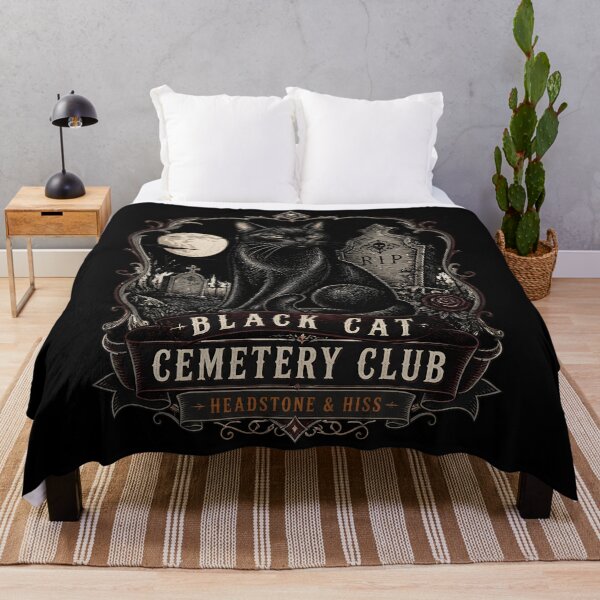 Item preview, funny cemetery cat designed and sold by BernoNickel.