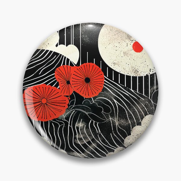 Item preview, Japandi Red, Black, And White Harmony Designs Abstract  designed and sold by DEC02.