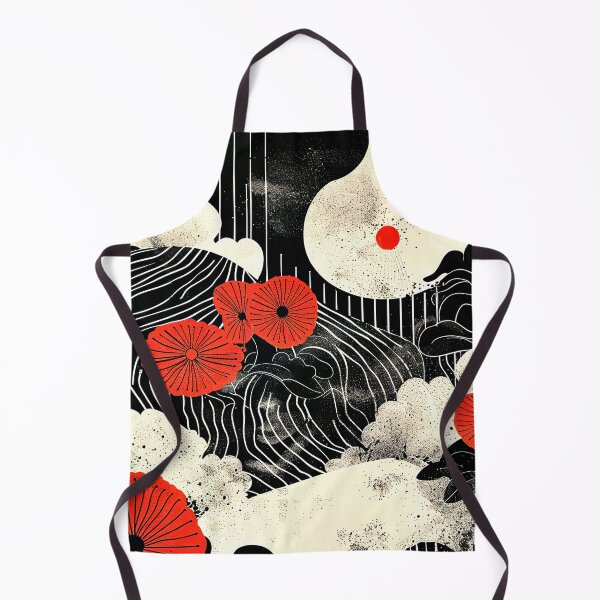 Item preview, Japandi Red, Black, And White Harmony Designs Abstract  designed and sold by DEC02.