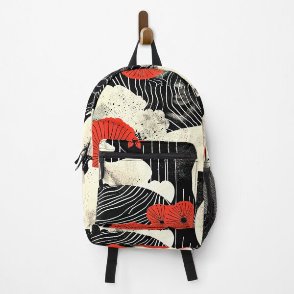 Item preview, Japandi Red, Black, And White Harmony Designs Abstract designed and sold by DEC02.