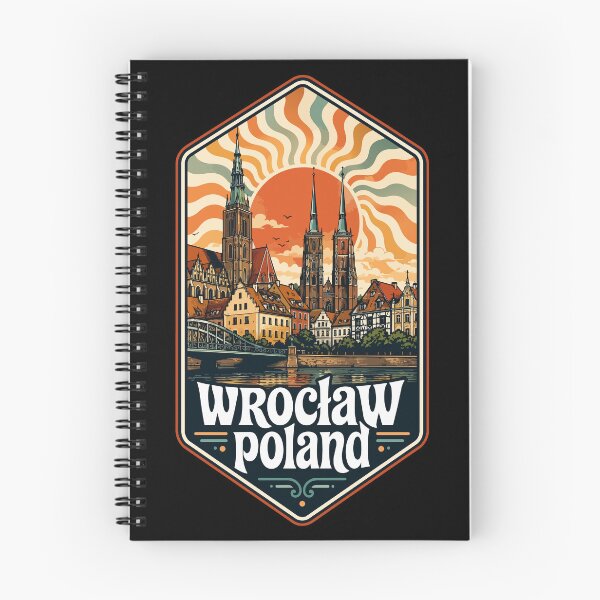 Item preview, Wroclaw City Poland Travel Trippy Art Vintage designed and sold by TomFrontierArt.