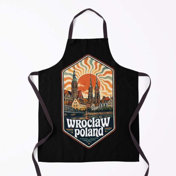 Item preview, Wroclaw City Poland Travel Trippy Art Vintage designed and sold by TomFrontierArt.