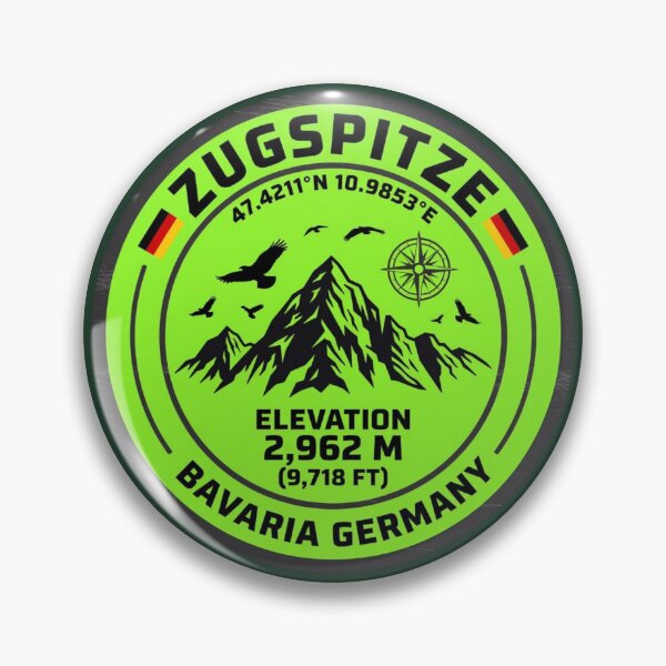 Item preview, Zugspitze Germany Bavaria Highest Peak Elevation 2962m designed and sold by jeshands.