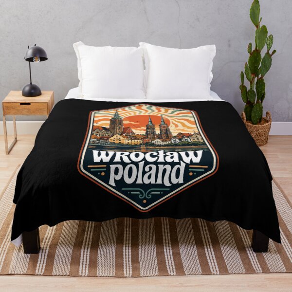 Item preview, Wroclaw City Poland Travel Trippy Art Vintage designed and sold by TomFrontierArt.