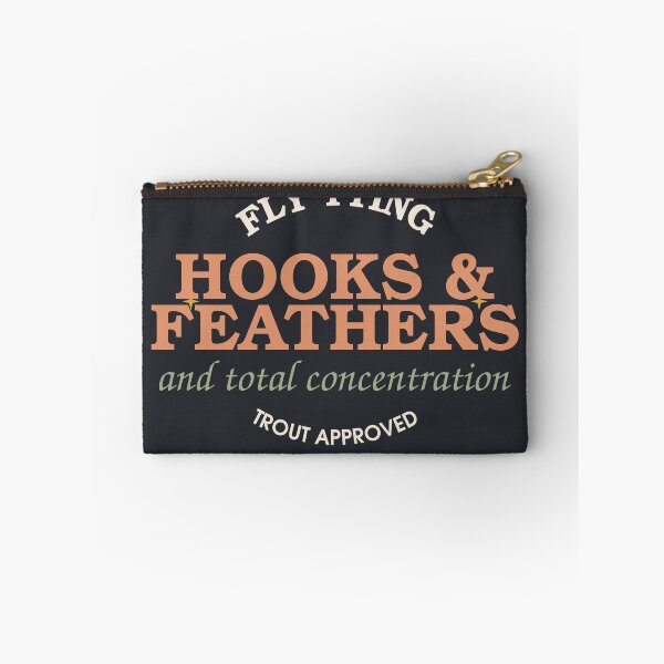 Item preview, Hooks And Feathers And Total Concentration — Fly Tying designed and sold by SlowMadeShelf.