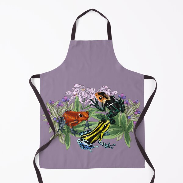Item preview, Poison Dart Frogs with Toad Lilies and Lungwort designed and sold by JoyHappySpiders.