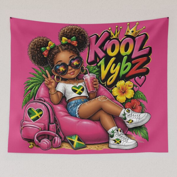Item preview, Title Kool Vybz Pink Aesthetic Girl Streetwear Graffiti Art designed and sold by digitalbob60.