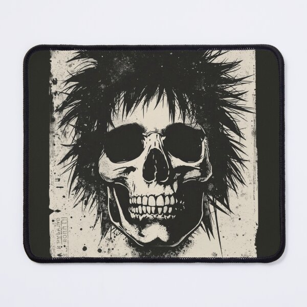 Item preview, Bent Edge 1980 Spiky Punk Skull Grunge Art designed and sold by ERODED SELF.