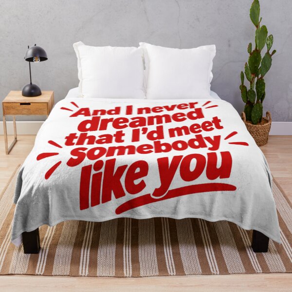 Item preview, And I Never Dreamed – Romantic Retro Typography red designed and sold by Strongermind.