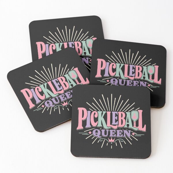 Item preview, Pickleball Queen Bold Typography - Womens Pastel Sports Text Art - Elegant Paddle Gift designed and sold by BelievingCreates.