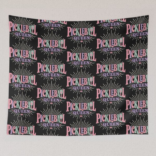Item preview, Pickleball Queen Bold Typography - Womens Pastel Sports Text Art - Elegant Paddle Gift designed and sold by BelievingCreate.