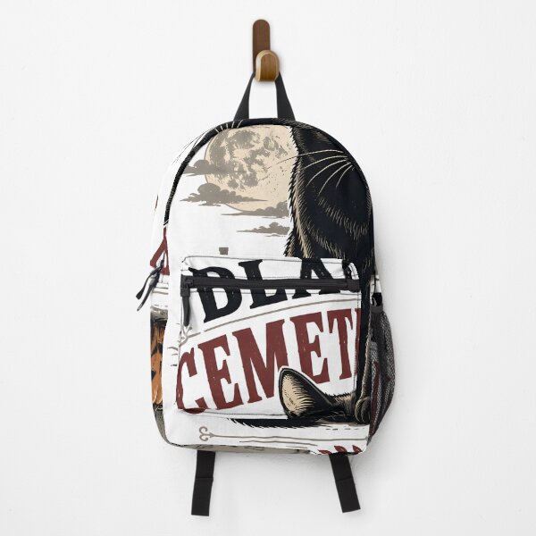 Item preview, BLACK CAT CEMETERY CLUB Six Feet Under Halloween Vintage Screen Print designed and sold by BernoNickel.