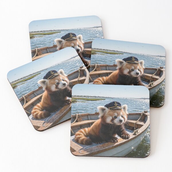 Item preview,  Red Panda on a Boat designed and sold by Savannah Gibbs.