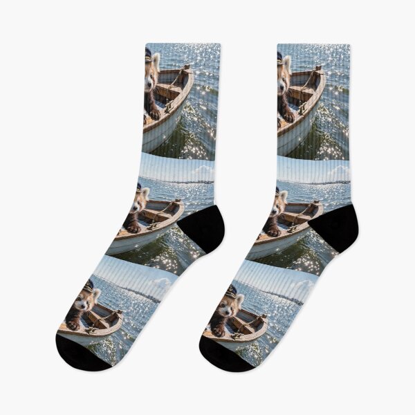 Item preview,  Red Panda on a Boat designed and sold by Savannah Gibbs.
