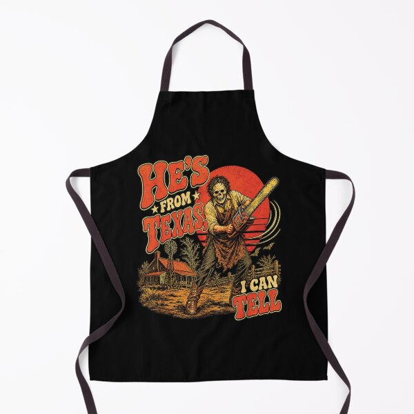 Item preview, He's from Texas I Can Tell Chainsaw Horror Halloween designed and sold by RevArtist.