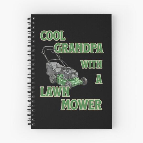 Item preview, Cool grandpa with a lawnmower designed and sold by ReneMM.