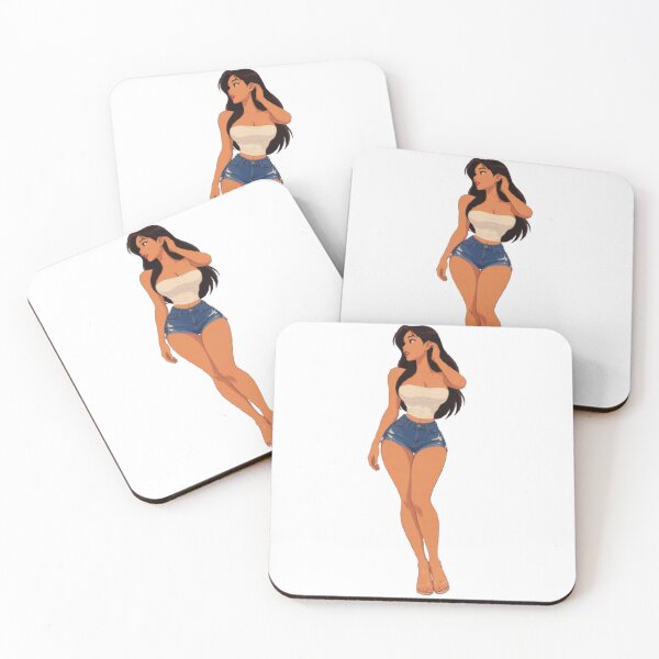 Item preview, Retro Brunette Pin-Up – Classic American Cartoon Glamour designed and sold by  Hollow Moon Studios..