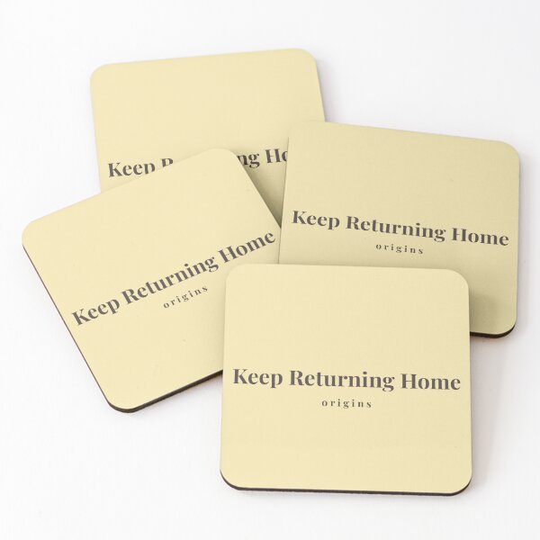 Item preview, Keep Returning Home Minimalist Black Typography Origins designed and sold by ORIGINS LINES.