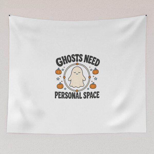 Item preview, Ghosts Need Personal Space Funny Halloween designed and sold by Zenith Design.