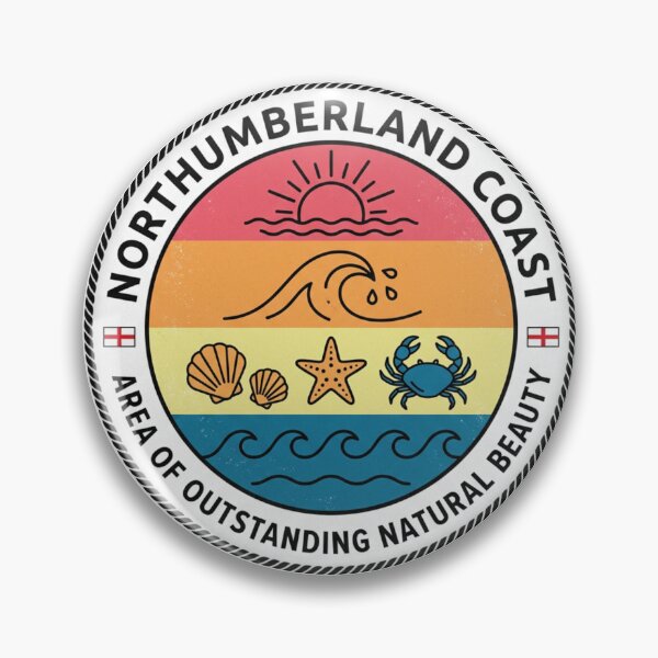 Item preview, Northumberland Coast AONB England Coastal Travel Souvenir designed and sold by jeshands.
