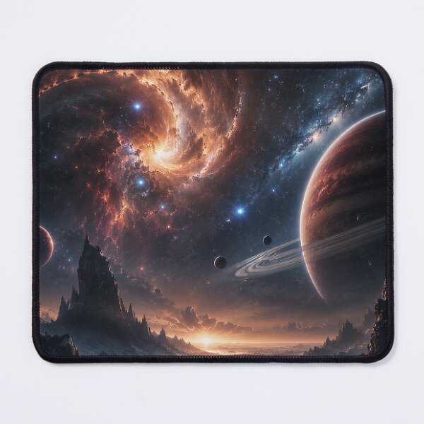 Item preview, Cosmic Nebula Over A Distant Planet designed and sold by PrintBreeze.