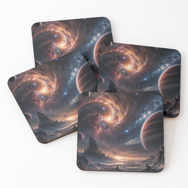 Item preview, Cosmic Nebula Over A Distant Planet designed and sold by PrintBreeze.