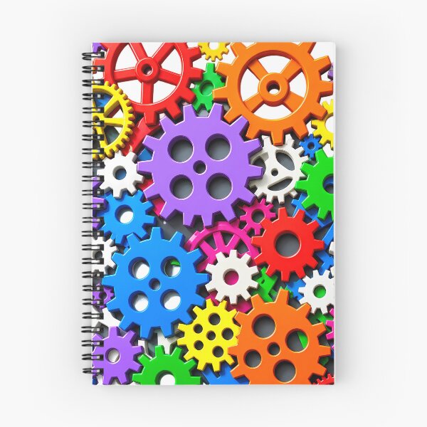 Item preview, Gears in Motion – Colorful Mechanical Engineering Steampunk Wall Art designed and sold by HoMya.
