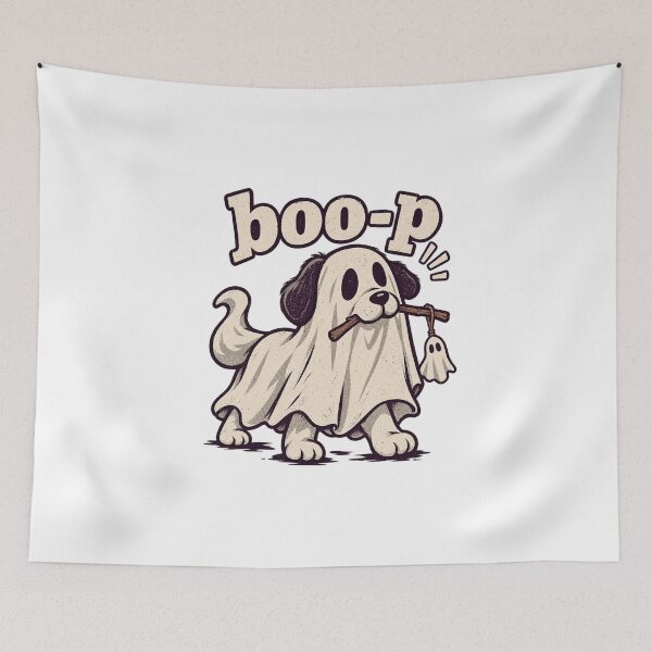 Item preview, Ghost Dog Boo-p designed and sold by LuveraxArt.