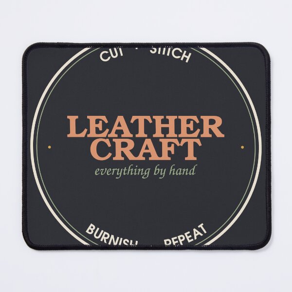 Item preview, Cut Stitch Burnish Repeat — Leathercraft Maker Seal designed and sold by SlowMadeShelf.