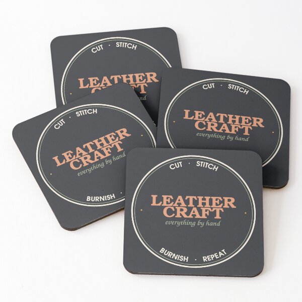 Item preview, Cut Stitch Burnish Repeat — Leathercraft Maker Seal designed and sold by SlowMadeShelf.