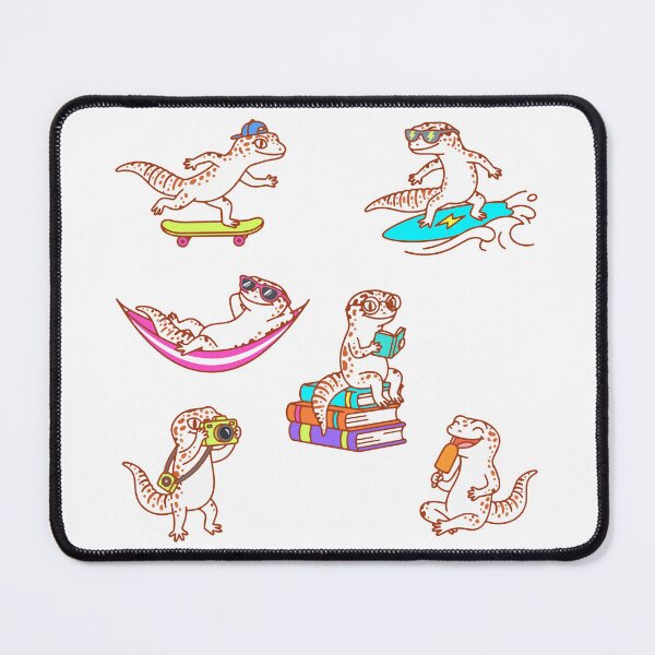 Item preview, Cute Skateboarding Geckos designed and sold by Limuko.