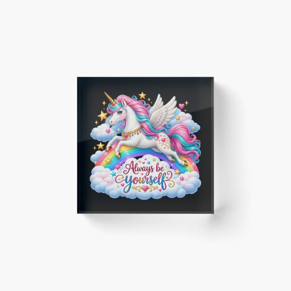 Item preview, Always Be Yourself – Magical Rainbow Pegasus designed and sold by TroviTutto.