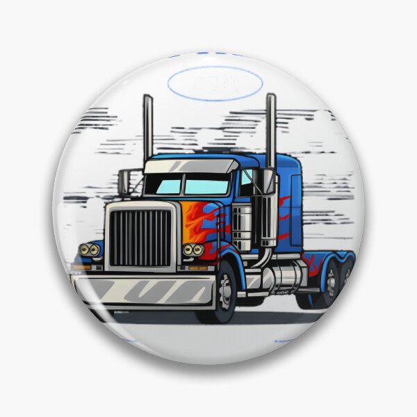 Item preview, Custom Flame Heavy Duty Semi Truck Graphic Classic Big Rig Road King Art | Best Gift designed and sold by Dark  Horse.