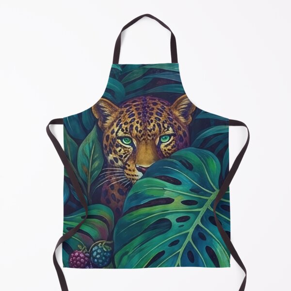 Item preview, Hidden Leopard in Tropical Jungle Leaves Pattern designed and sold by SassyArtistry.
