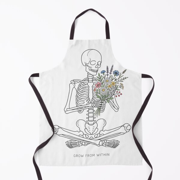 Item preview, Grow From Within Minimalist Skeleton Flowers Mental Health designed and sold by VibeTherapyArt.