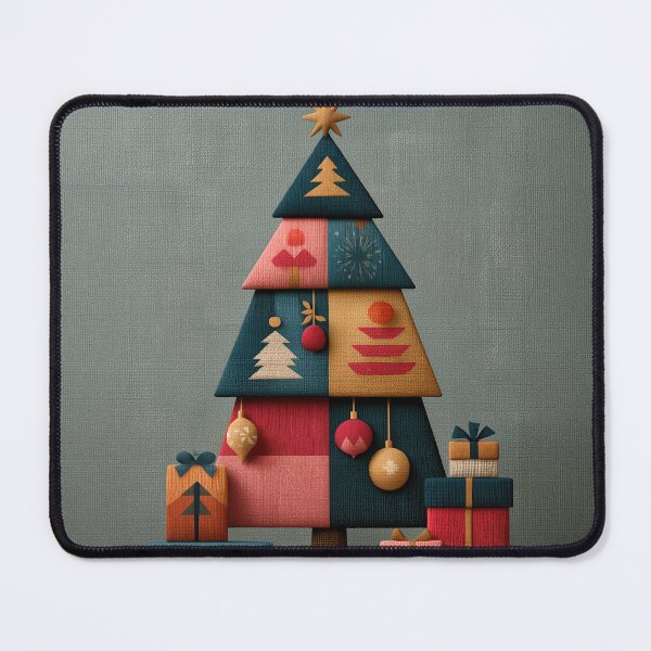 Item preview, Vintage Mid Century Modern Christmas Tree Art designed and sold by colorful-white.