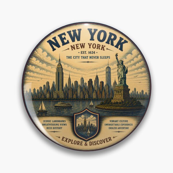 Item preview, Vintage New York City Skyline Adventure designed and sold by T-Motive.