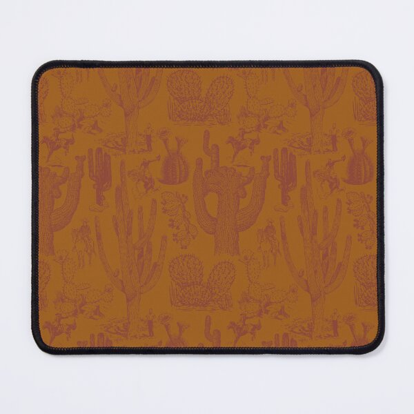 Item preview, Western Cactoile in Pumpkin Spice and Picante Rust designed and sold by YesterdayColl.