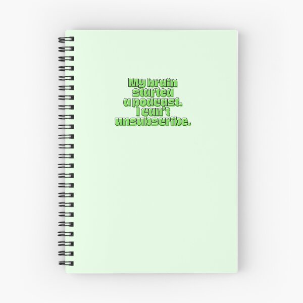 Item preview, My Brain Started a Podcast designed and sold by jianina-alondra.